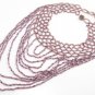 SN091 Elegant Purple Cocktail Victorian Style Beads Necklace Best Gift Idea