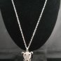 SN093 Elegant 26" Long Crystal Bear Robot Silver Pendant Necklace Best Gift Idea