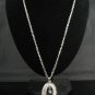 SN100 Elegant 26" Long Crystal Oval Silver Pendant Necklace Best Gift Idea