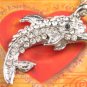 SN101 Elegant 26" Long Crystal Dolphin Silver Pendant Necklace Best Gift Idea