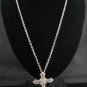 SN106 Elegant Crystal Cross Silver Pendant Necklace Best Gift Idea