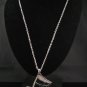 SN123 Elegant Crystal Silver Music Note Pendant Necklace Best Gift Idea