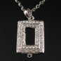 SN125 Elegant Crystal Silver Pendant Necklace Best Gift Idea
