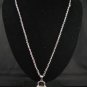 SN128 Elegant Austrian Crystal Heart Lock Silver Pendant Necklace Best Gift Idea