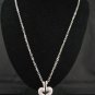 SN129 Elegant Crystal Silver Integrated Heart Pendant Necklace Best Gift Idea