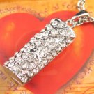 SN139 Elegant  Crystal Silver Pendant Necklace Best Gift Idea