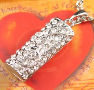 SN139 Elegant  Crystal Silver Pendant Necklace Best Gift Idea