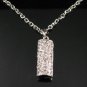 SN139 Elegant  Crystal Silver Pendant Necklace Best Gift Idea