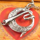 SN142 Elegant Crystal Silver Pendant Necklace Best Gift Idea