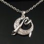SN142 Elegant Crystal Silver Pendant Necklace Best Gift Idea