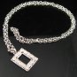 SN143 Elegant Crystal Silver Pendant Necklace Best Gift Idea
