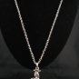 SN148 Elegant Crystal Mermaid Silver Pendant Necklace Best Gift Idea