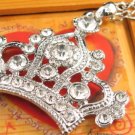 SN337 Crystal King's Crown Silver Pendant Necklace Best Gift Idea
