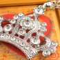 SN337 Crystal King's Crown Silver Pendant Necklace Best Gift Idea