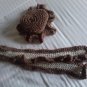 Precious Brown & White Scarf set