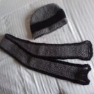 Black & Grey Scarf set