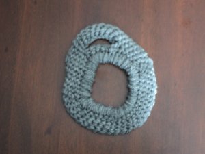 Grey towel hanger