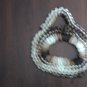 Brown and White Towel hanger