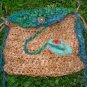 little gypsy princess - rustic handknit sparkle bag