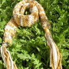 sparkling rustic handknit scarf/adornment from the enchanted forest