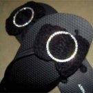 Flip-Flop  Grosgrain &  Swarovski Rhinestone Embellishments