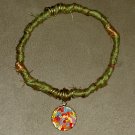 Green Forest Silk Bracelet Bangle