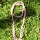 flower woman - rustic and sparkling handknit lariat/scarf