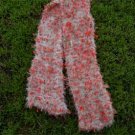 soft snowy bunny - hand knit scarf from the forest
