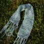 leaves green and shinning white of forest-scarf