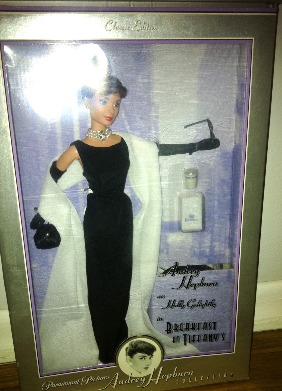 Audrey Hepburn as Holly Golightly in Breakfast at Tiffany's Barbie