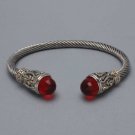 Designer Inspired Wire Bangle - Red