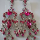 Pink Chandelier Earrings