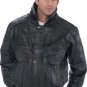 Men's Large Leather Coat w/Hood & Lining