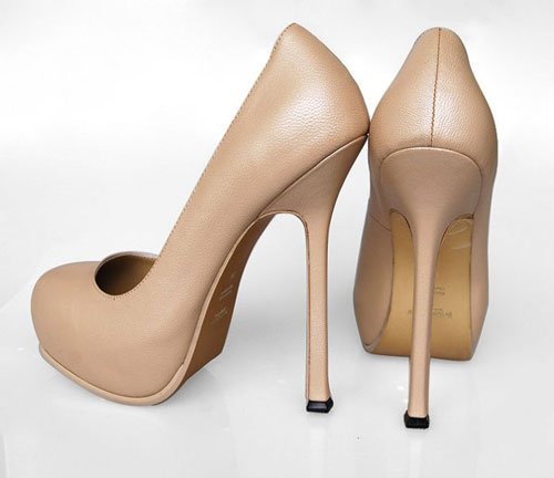 ysl tribute heel height