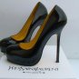 New yellow patent Shoes,High heel ,YSL Women shoes
