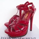 YSL Tribute T-Strap Platform  Red  Sandals shoes