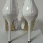 YSL Tribute White patent leather high heels Platform shoes