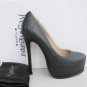 YSL Tribute Black Pumps platform Lizard shoes