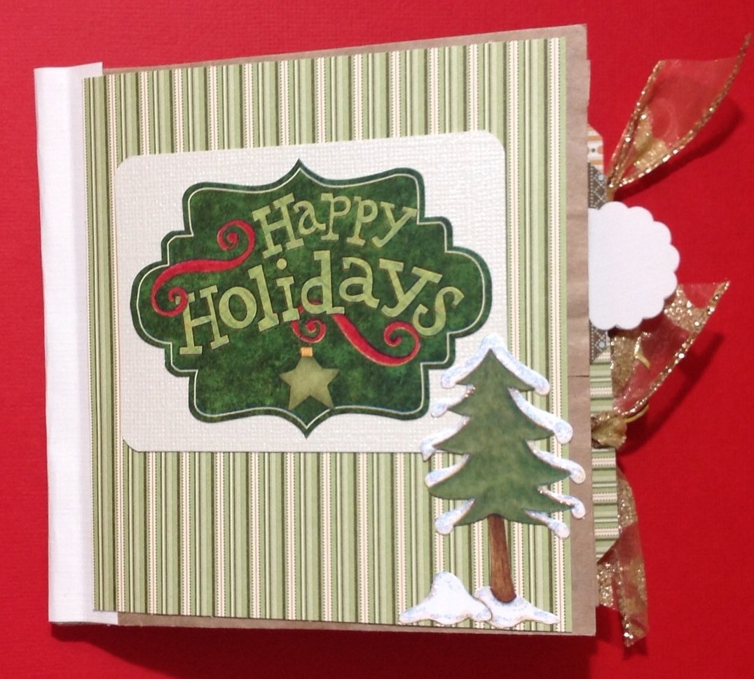 Paper Therapy Mini Scrapbook-Happy Holidays