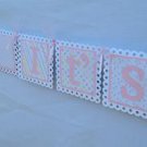 Paper Therapy Baby Shower Banner-Girl