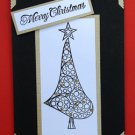 Christmas Tree Card | Black &  Gold | Holiday | 5" x 7"