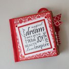 Paper Therapy Red & White-Dream Mini Scrapbook