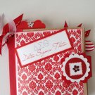 Paper Therapy Red & White Mini Scrapebook