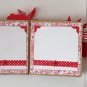 Paper Therapy Red & White Mini Scrapebook