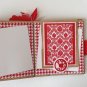 Paper Therapy Red & White Mini Scrapebook