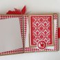 Paper Therapy Red & White Mini Scrapebook