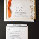 Paper Therapy | Flat Double Layered | Invitation| Side Ribbon