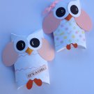 Paper Therapy Owl Pillow Box Party Favor-Boy or Girl