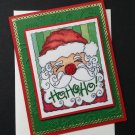 Custom Christmas Card | Santa Claus | 5" x 7" Greeting Card | Hand Painted