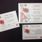Wedding Invitation | Custom | Ethnic | Flat Double Layered